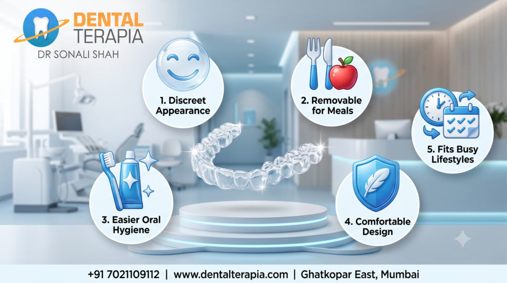 Benefits of Invisible braces - Dr Sonali Shah Dr sonali shah
