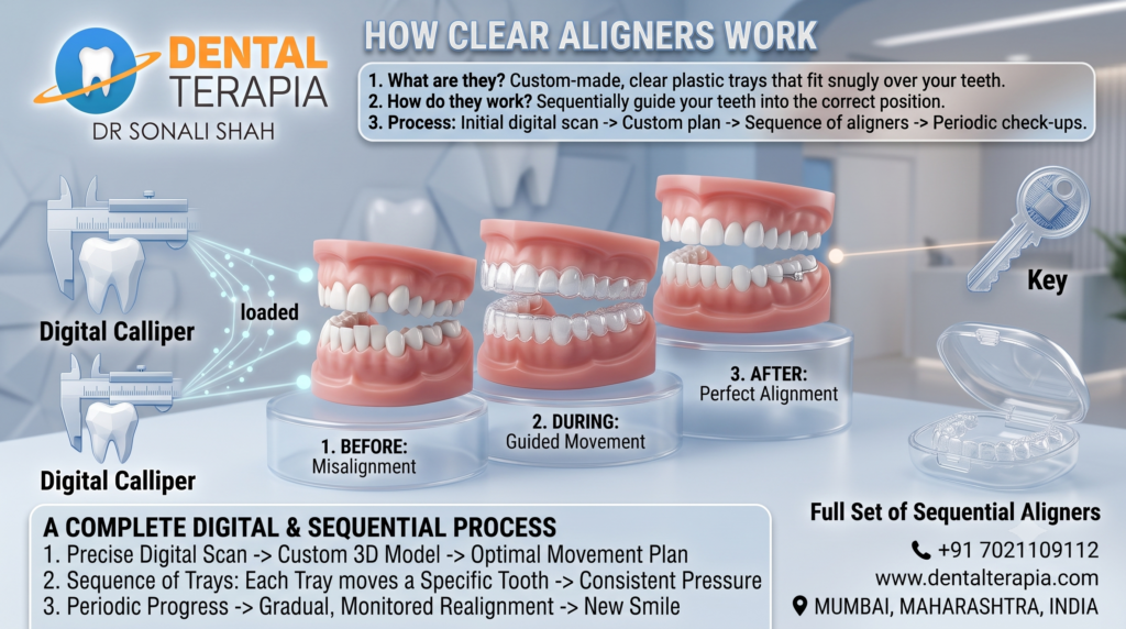 How do clear aligners work - Dr Sonali Shah Dr sonali shah