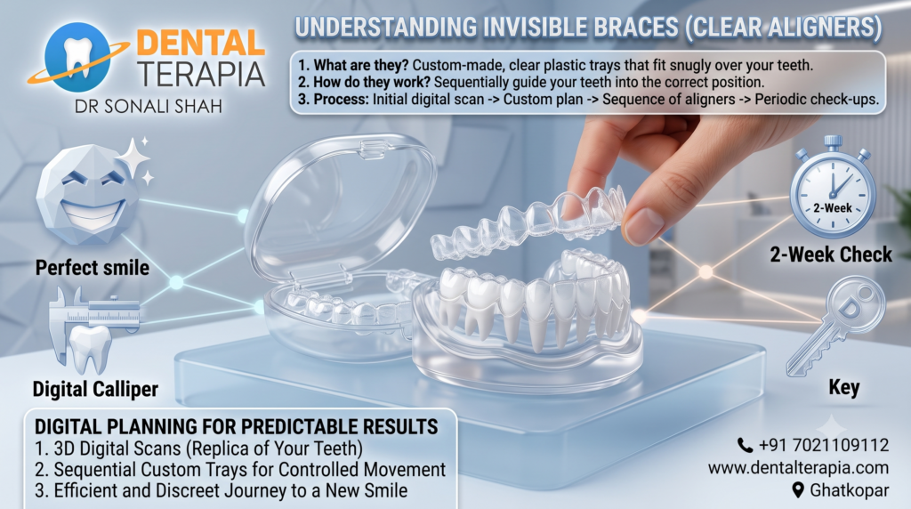 Understanding invisible braces - Dr Sonali Shah Dr sonali shah
