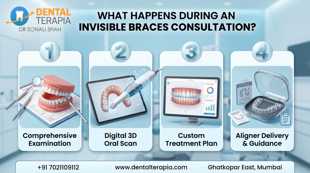 What happens during invisible braces consultation - Dr Sonali Shah Dr sonali shah